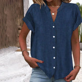 Navy Blue Blouse