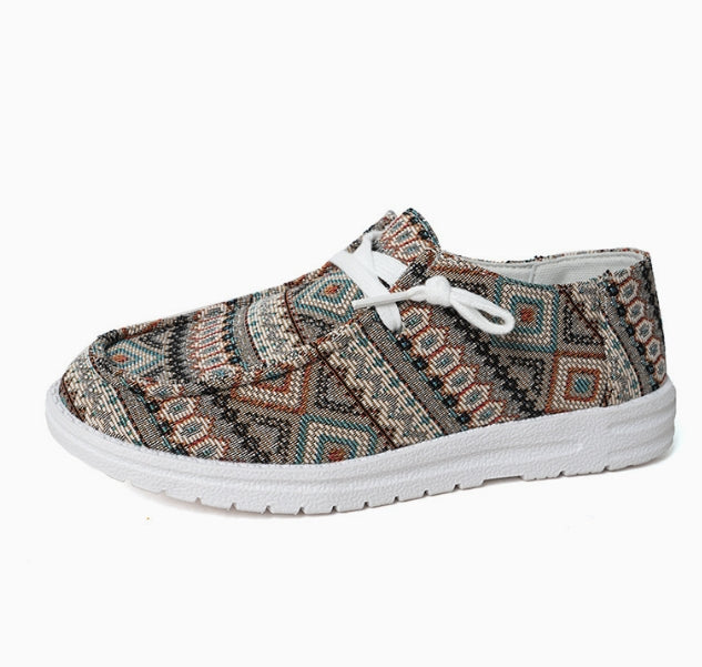 BioBlüte® - Aztec pattern comfort leisure sneakers