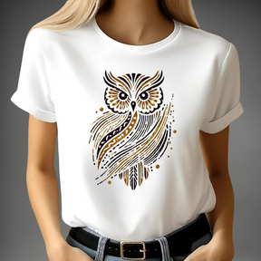 Owl motif T-shirt