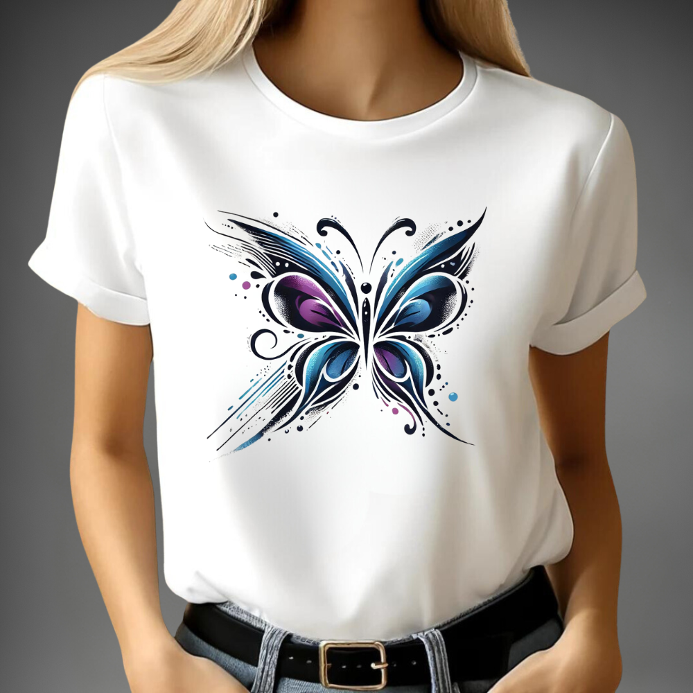 Color Explosion Butterfly T-Shirt