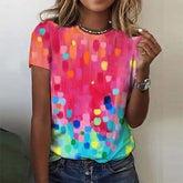 FallStil® - Rainbow dot short sleeve top