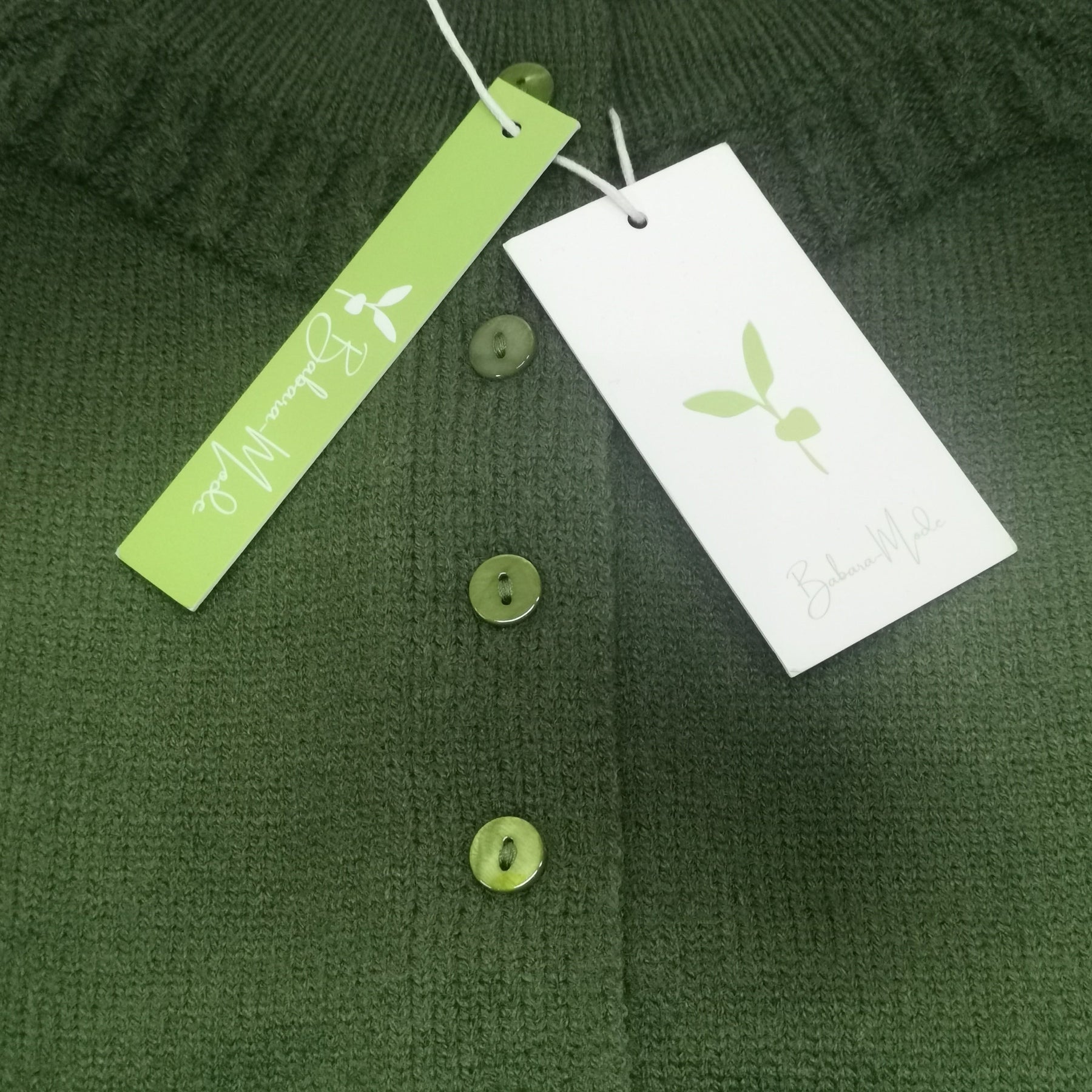 Naturlux® - Green plain long-sleeved sweater