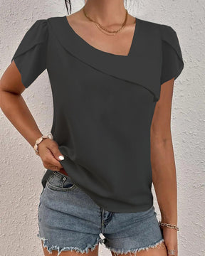 EcoExotica® - Elegant short-sleeved plain top