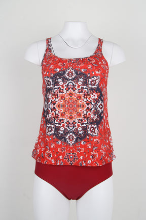 CabanaCouture® - Eye-catching sleeveless red swimwear