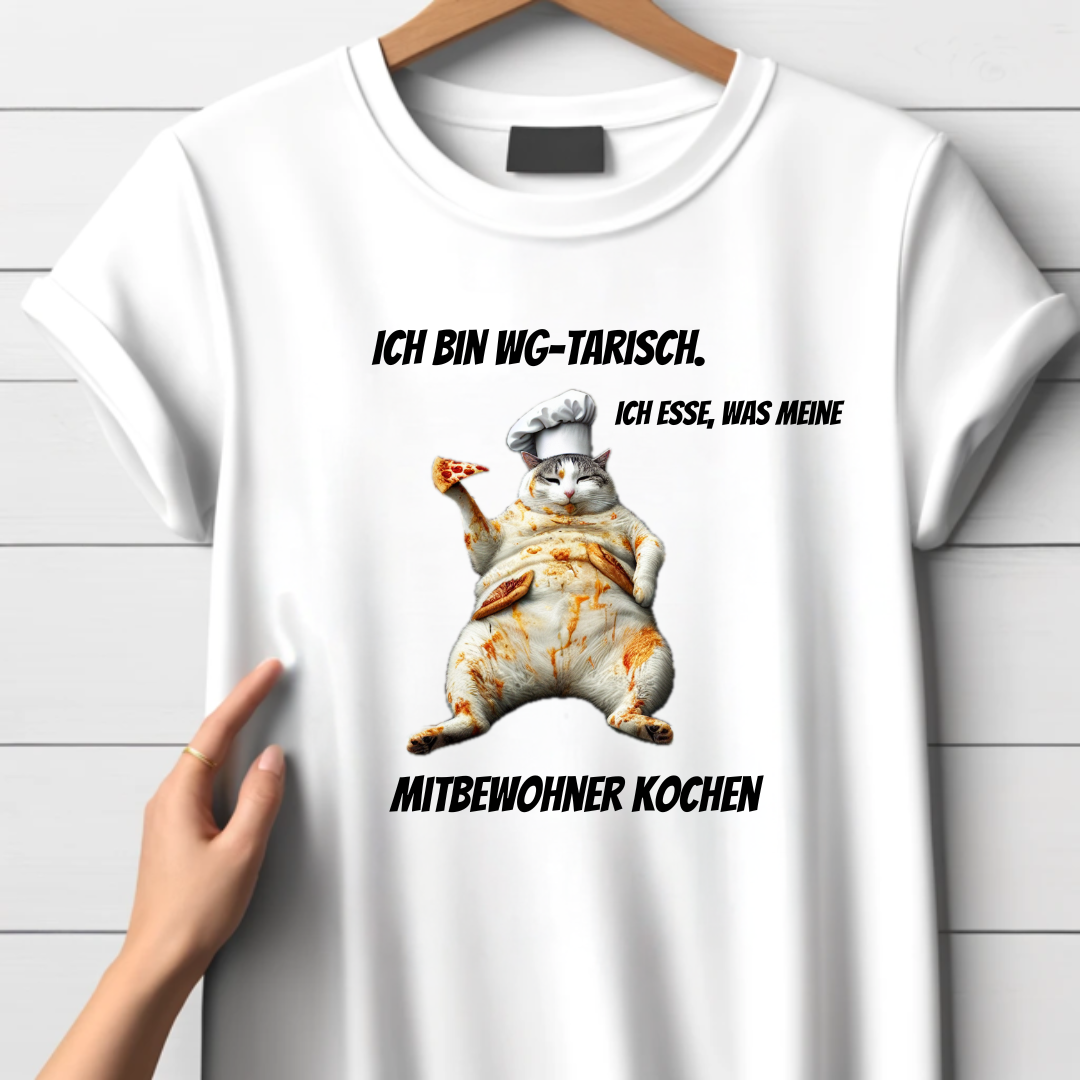 WG-Koch Katze | Lustiges Statement-Shirt | Humorvolles Design für Katzenfans | Perfektes Winter-Outfit für Frauen