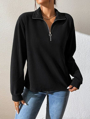 EcoExotica® - Black plain long sleeve top