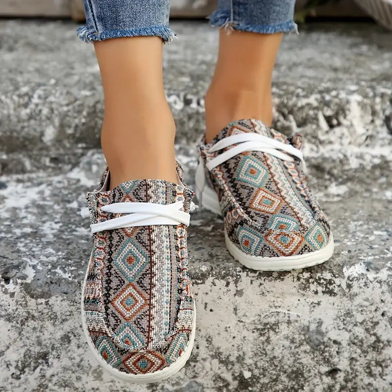 BioBlüte® - Aztec pattern comfort leisure sneakers