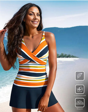 CabanaCouture® - Chic sleeveless swimwear with print