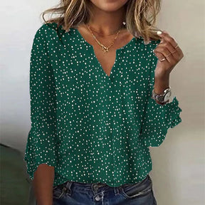 Green Dots Blouse