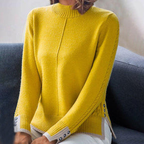 FallStil® - Beautiful yellow plain sweater