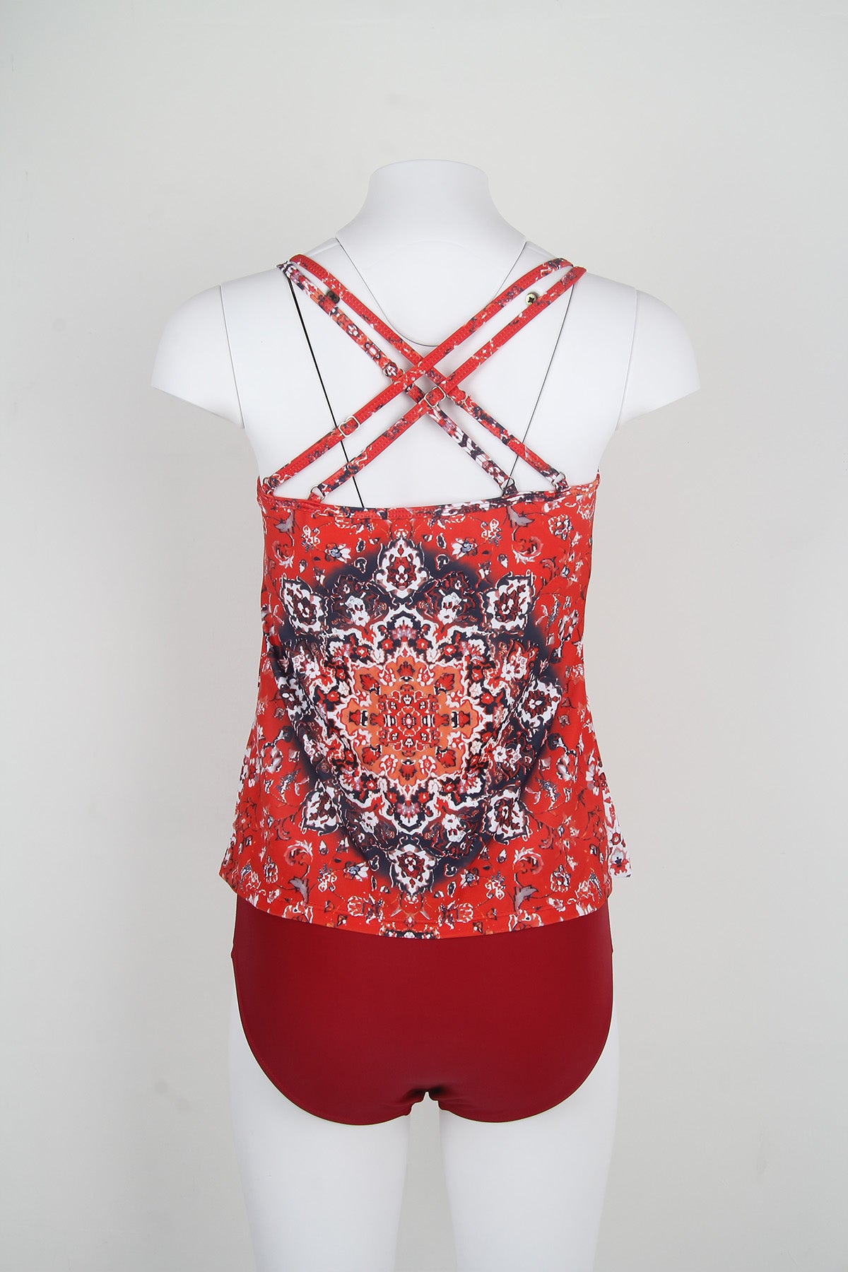 CabanaCouture® - Eye-catching sleeveless red swimwear