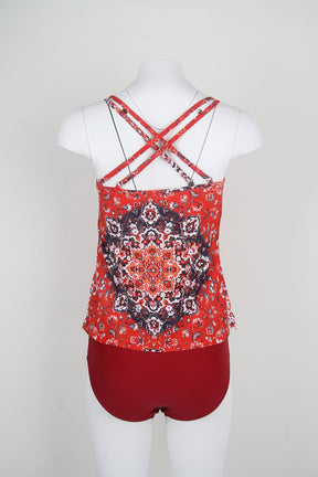 CabanaCouture® - Eye-catching sleeveless red swimwear