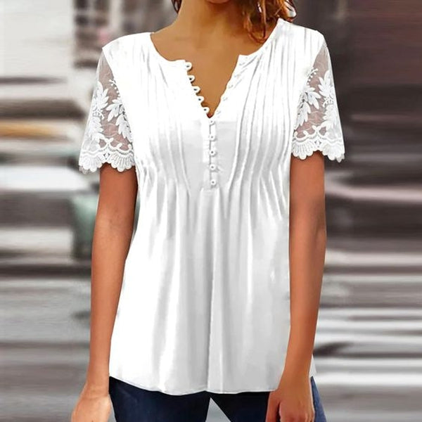 Naturlux® - Simple, plain short-sleeved top