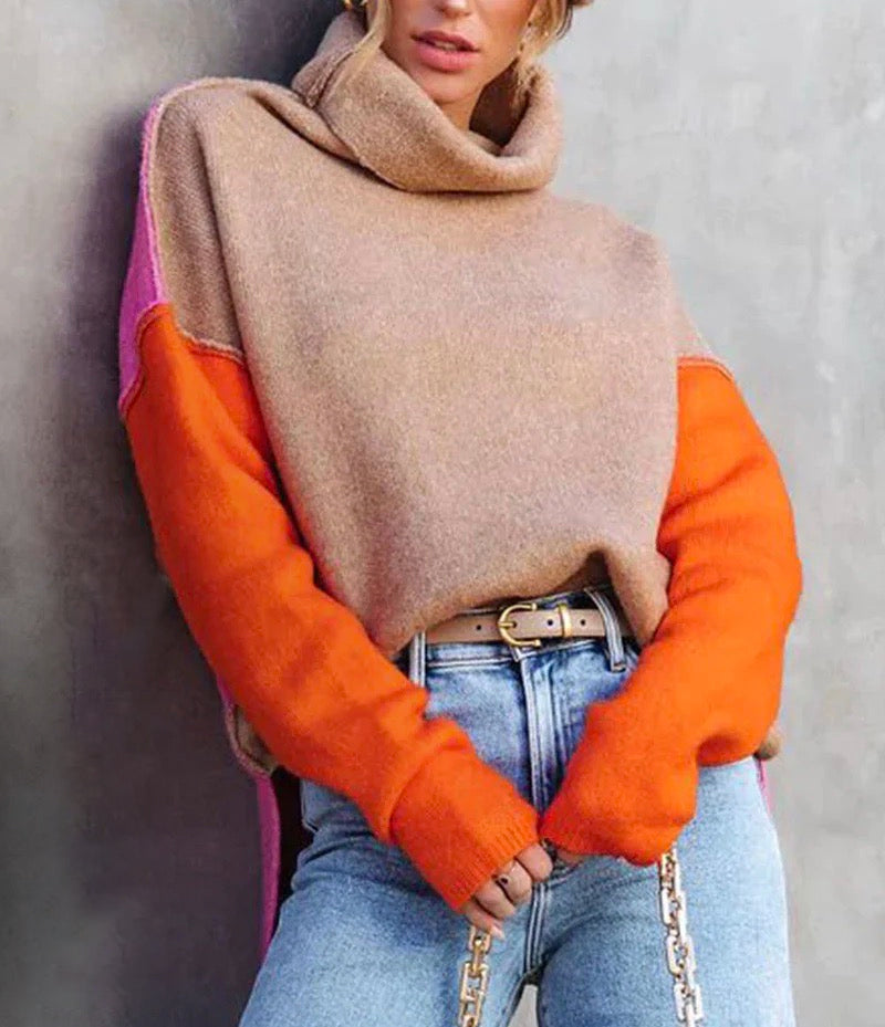 HerbstTrend® - Stunning Color Block Sweater