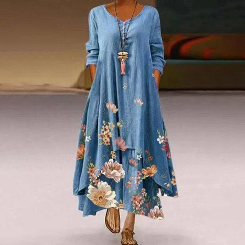 BMC® - Summer Meadow Elegant maxi dress for sunny days