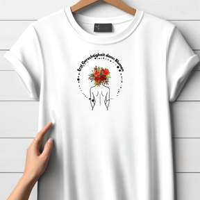 First justice then flowers T-shirt