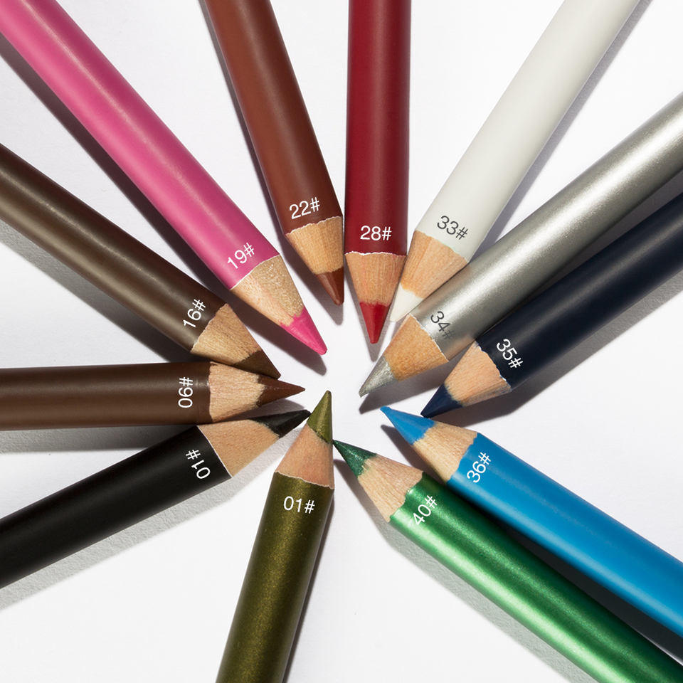 B•M®✗M•n® - Set of 12 multi-coloured eyeliner pencils