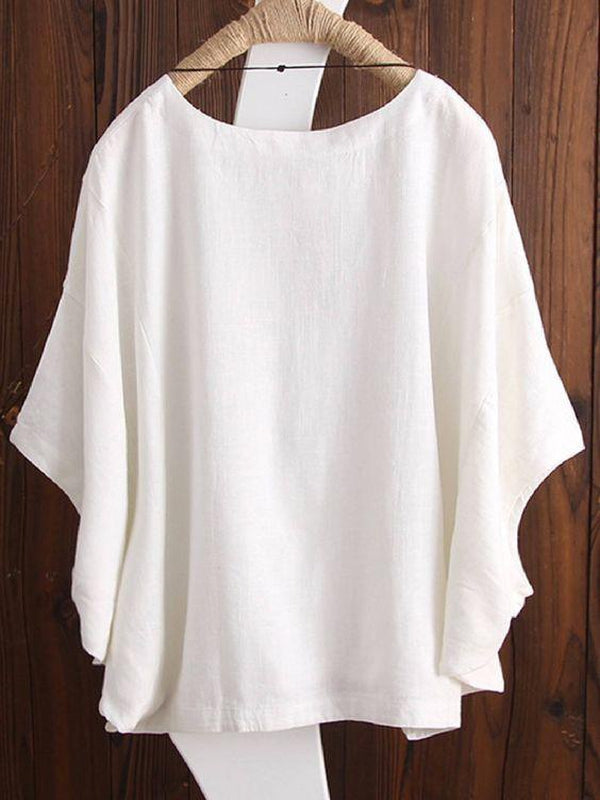 BlütenBliss® - Simple white batwing top