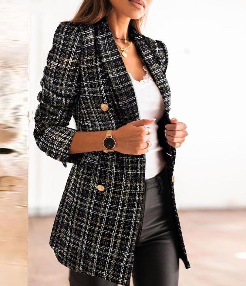 BMC® - Chic Plaid Elegant Jacket Blazer