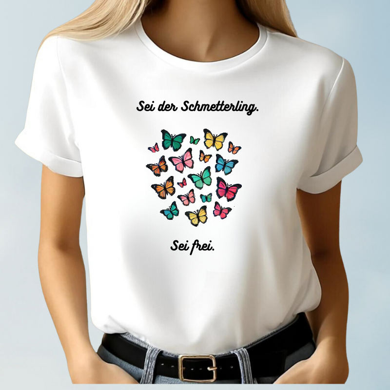 Be the butterfly, be free T-shirt