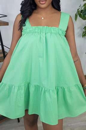 Summer ruffle dress elegance