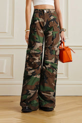 Urban camouflage chic pants