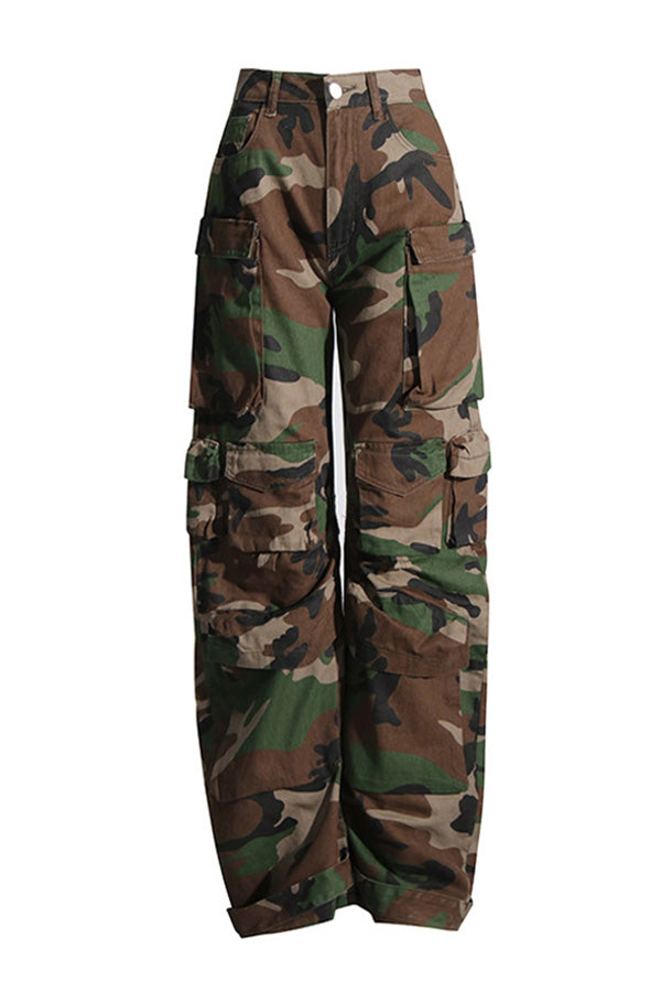 Urban camouflage chic pants