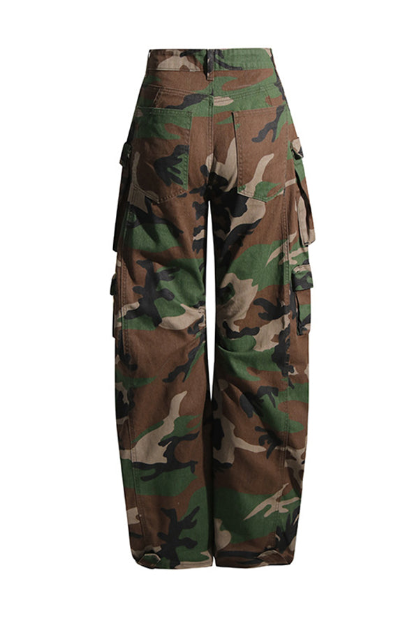 Urban camouflage chic pants