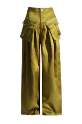 Chic Cargo Flap Pocket Pants