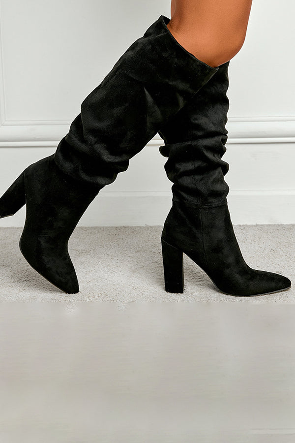 Trendy knee-high boots