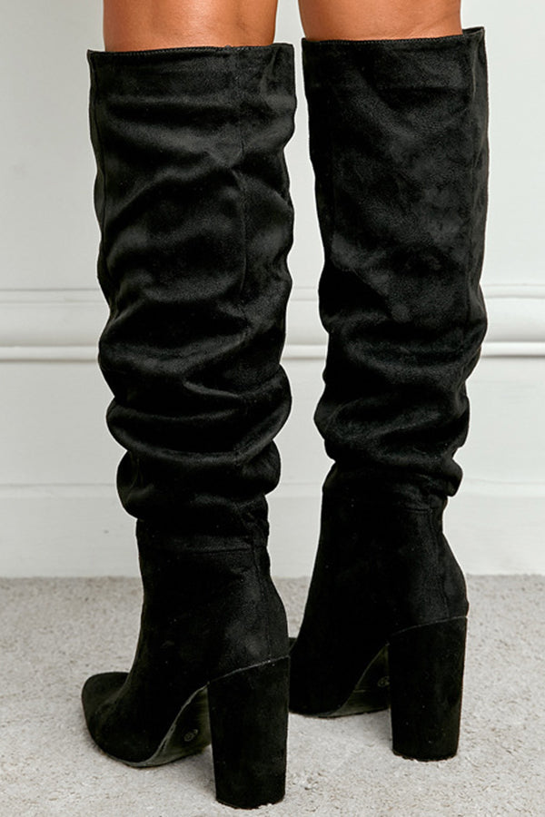 Trendy knee-high boots