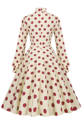 Retro polka dot dress