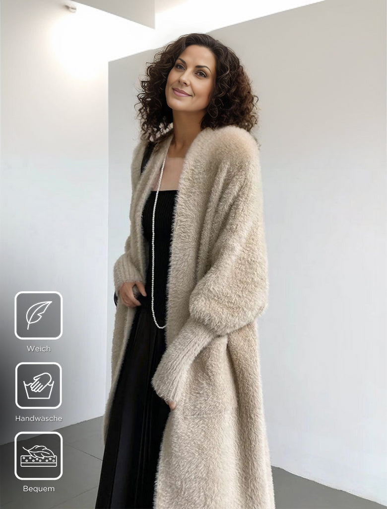 HerbstTrend® - Distinctive single-coloured cardigan with long sleeves