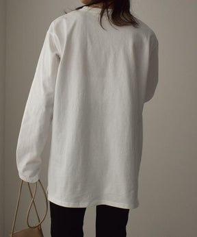 WinterStil® - White plain top with round neck