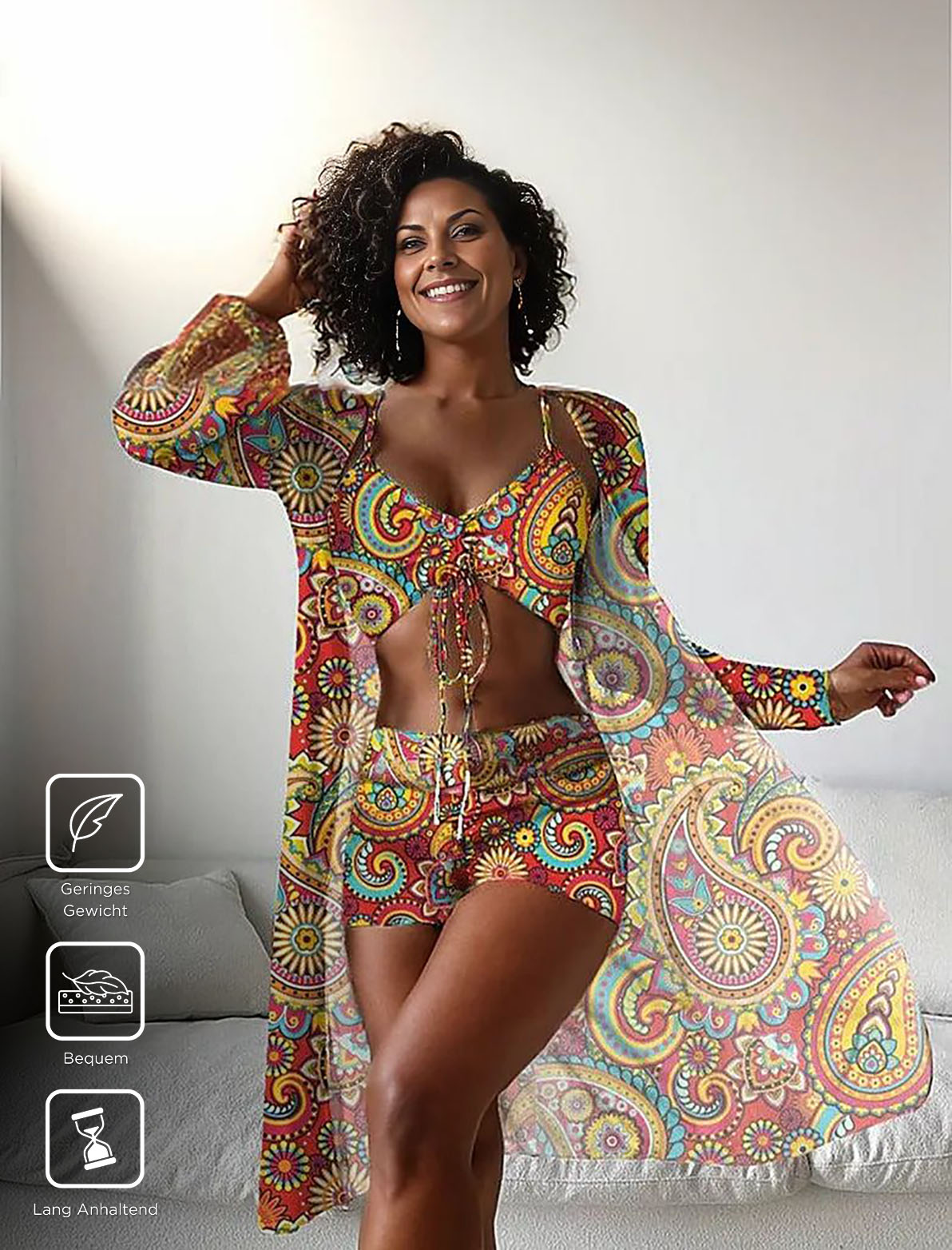 CabanaCouture® - Unique swimwear with paisley pattern