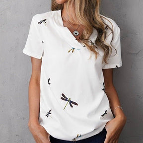 Naturlux® - Basic top with short sleeves and print