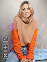 HerbstTrend® - Stunning Color Block Sweater