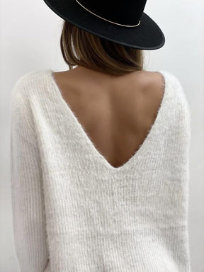 Monci® - Double-sided white sweater