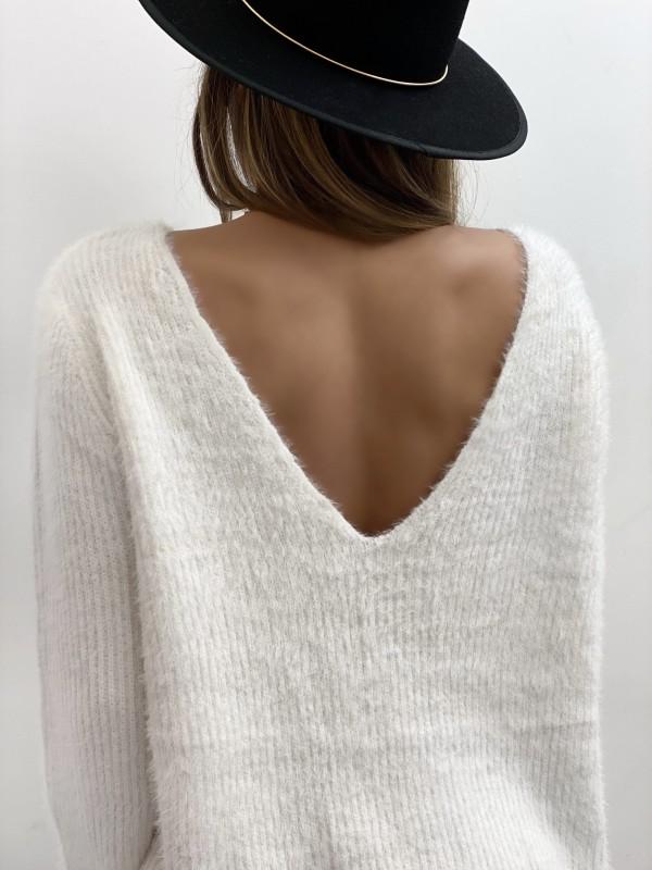 Monci® - Double-sided white sweater