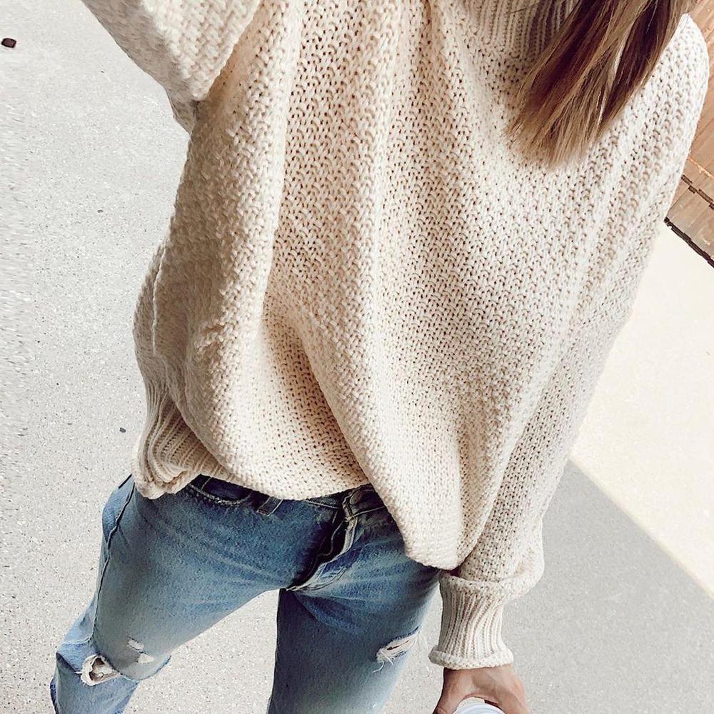 FallStil® - Solid color long sleeve sweater