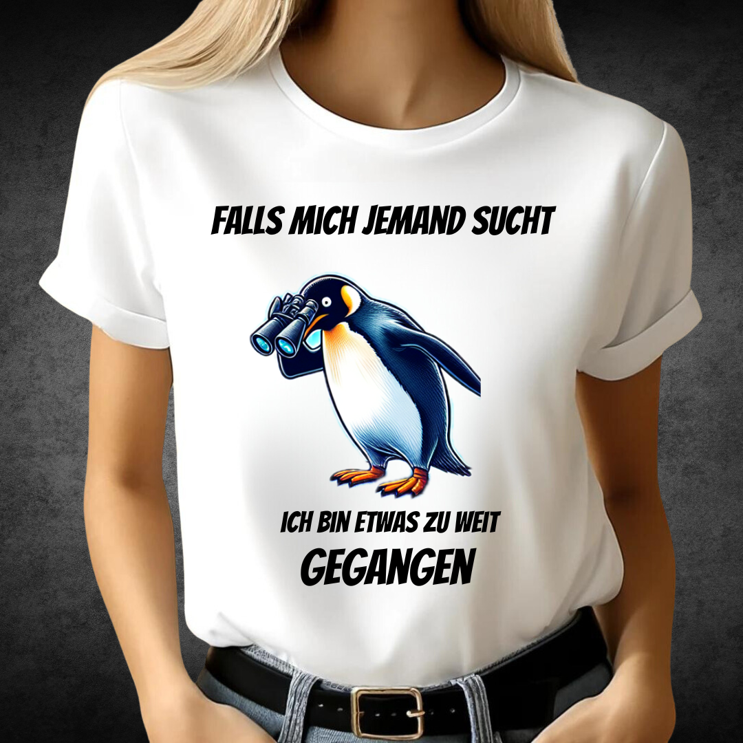 Pinguin Shirt | Lustiges Winterdesign | Humorvolles Statement Shirt | Perfekt für die kalte Jahreszeit