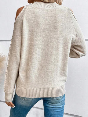 Naturlux® - Cozy plain sweater with long sleeves