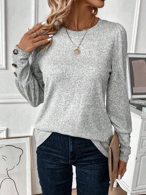 WinterTrend® - Plain long-sleeved basic top