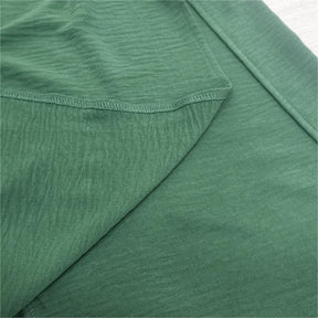 BlütenBliss® - Green plain baggy midi dress