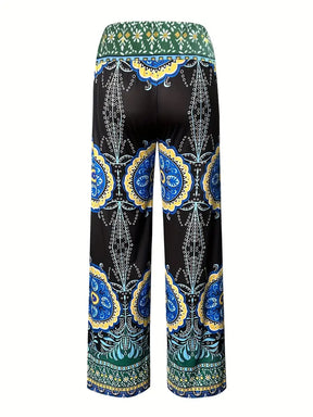 BioBlüte® - Summer Dream Colorful Paisley Leisure Palazzo Pants