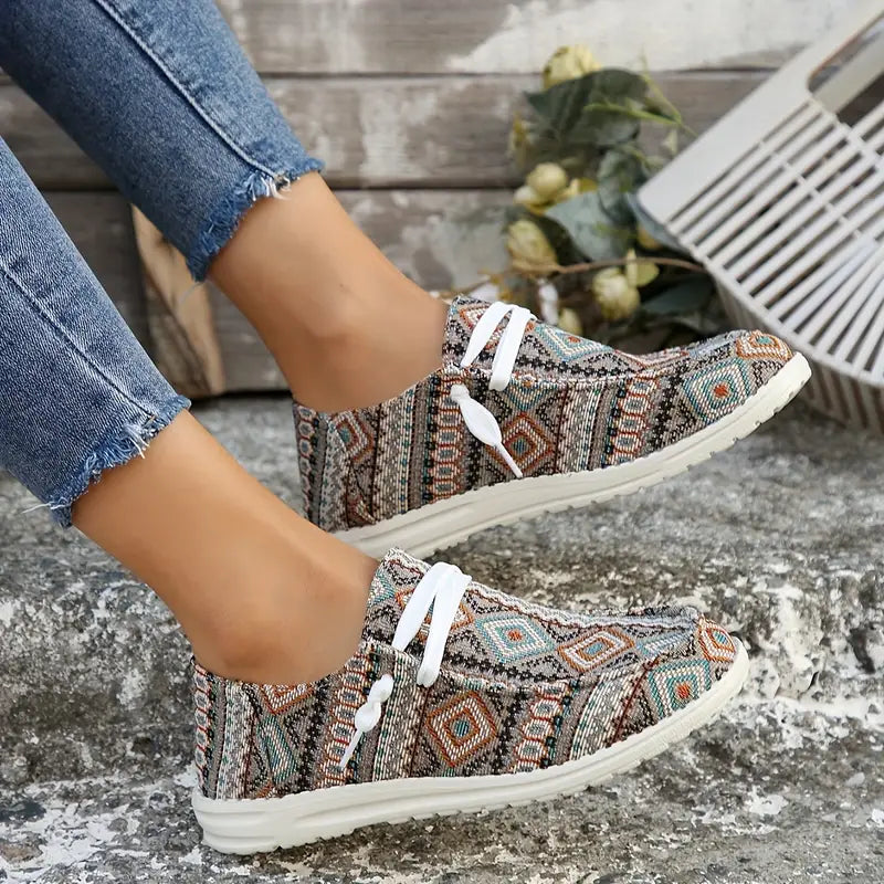 BioBlüte® - Aztec pattern comfort leisure sneakers