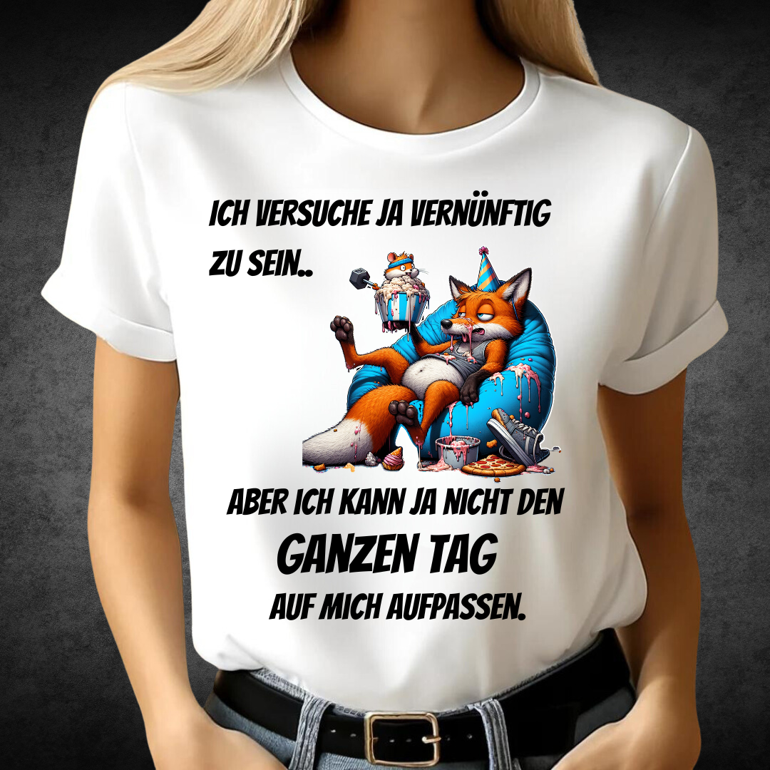 Gemütlicher Fuchs | Lustiges Statement Shirt | Humorvolles Freizeitdesign | Perfekt für kalte Tage