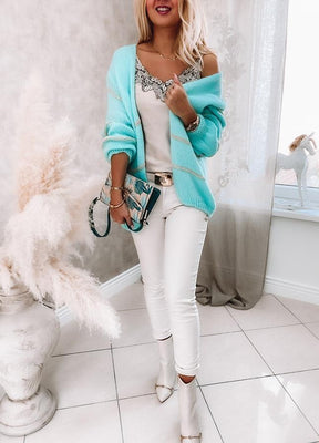 Even&amp;Vil® - Turquoise slouchy cardigan