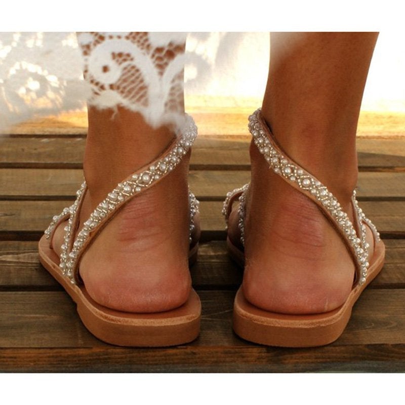 BioBlüte® - Boho-Chic Bohemian sandals with pearls