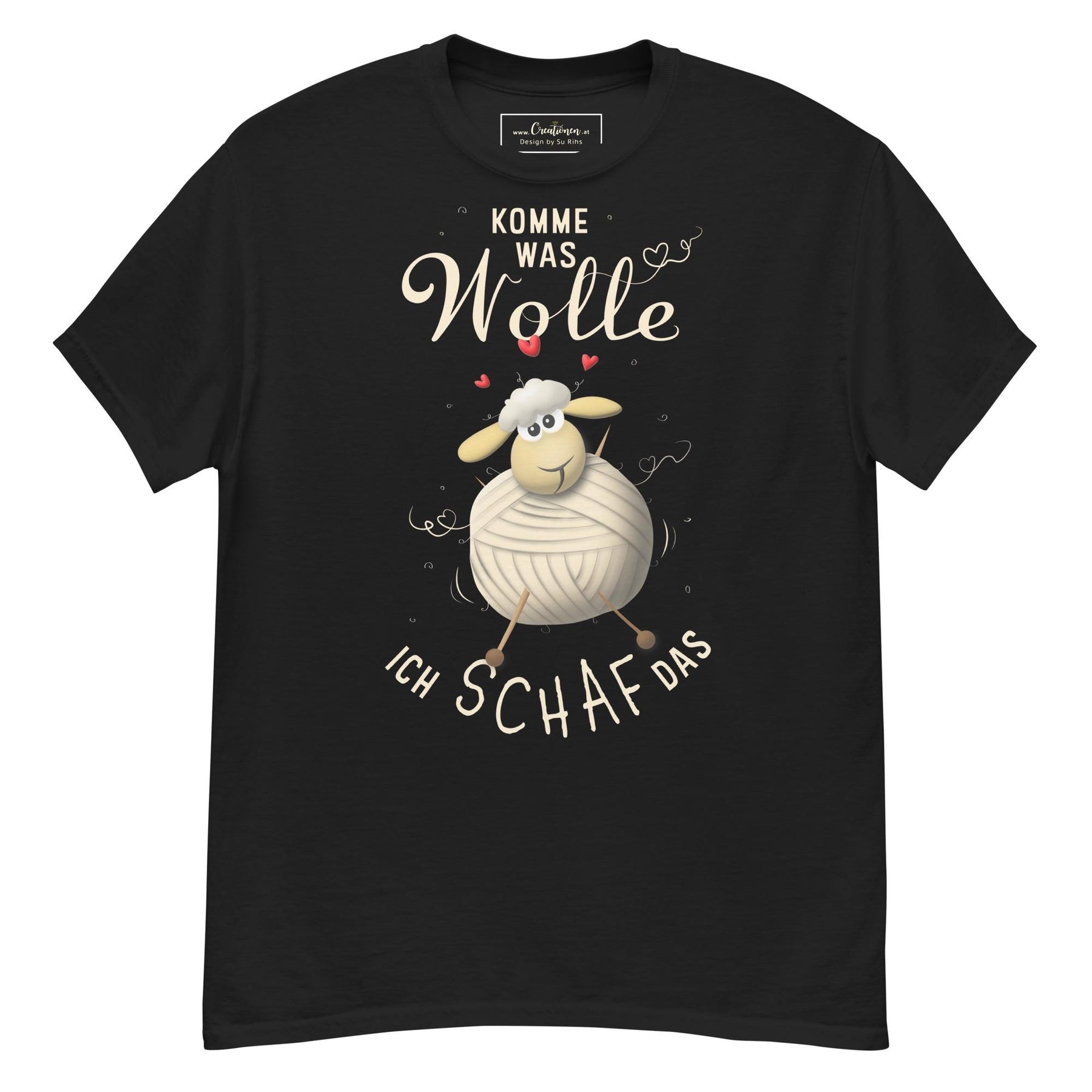 Komme Was Wolle | Lustiges Schaf-Shirt | Statement T-Shirt aus Baumwolle